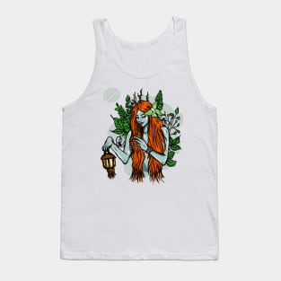 Forest Witch, Alchemist Pagan Moon Tank Top